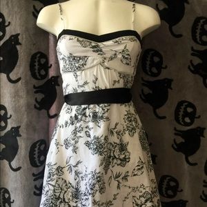 Black and white dress